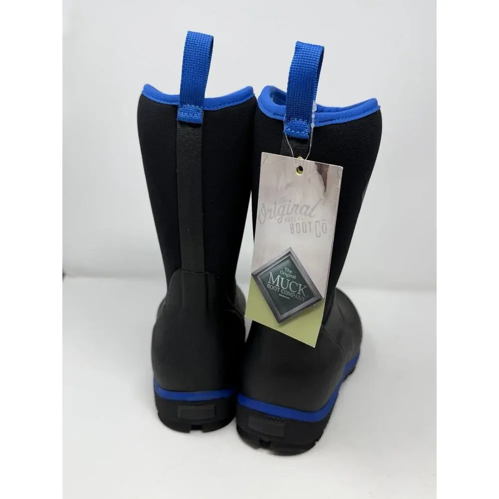 Brand New Original Muck Boot Company Kids Size 3 Black Blue Rain Mudd Snow